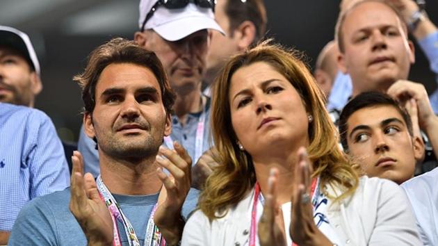 Mirka’s support and engagement with the game has been pivotal to Roger’s success (AFP/Getty Images)