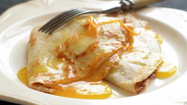 Crêpe Suzette, France: Crêpe Suzette is the ultimate French pancake. Invented by Auguste Escoffier at the end of the 19th century, the crêpe Suzette shouldn’t be confused just any old flambéd pancake. This French classic must be served with a sauce flavored with orange zest and a dash of Grand Marnier liquor to truly earn its name. The dish is apparently named after the young woman (Suzanne) who was dining with the future king of England, Edward VII, when he sampled the dish. (Istock.com) Crêpe Suzette, France: Crêpe Suzette is the ultimate French pancake. Invented by Auguste Escoffier at the end of the 19th century, the crêpe Suzette shouldn’t be confused just any old flambéd pancake. This French classic must be served with a sauce flavored with orange zest and a dash of Grand Marnier liquor to truly earn its name. The dish is apparently named after the young woman (Suzanne) who was dining with the future king of England, Edward VII, when he sampled the dish. (Istock.com)