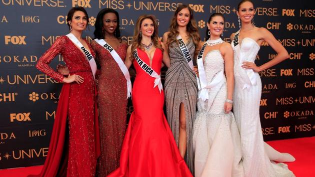 Miss India, 22-year-old Bengaluru-based Roshmitha Harimurthy (extreme left) failed it to make it to the top-13. It’s been over 17 years since an Indian contestant was crowned at this pageant. Sushmita Sen (1994) and Lara Dutta (2000) are the only two winners of the Miss Universe crown from India so far. (REUTERS)