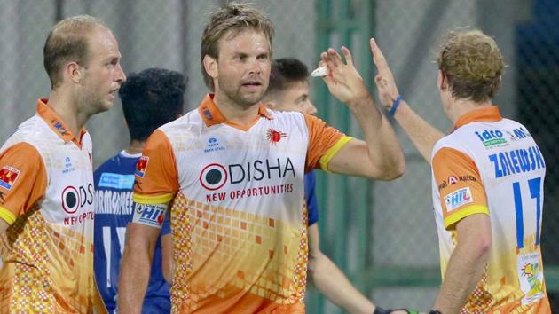 Kalinga Lancers ended Dabang Mumbai’s unbeaten run at home with a 4-3 win in the Hockey India League. (Hindustan Times) Kalinga Lancers ended Dabang Mumbai’s unbeaten run at home with a 4-3 win in the Hockey India League. (Hindustan Times)