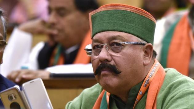 Satpal Maharaj shares assets worth ₹142 crore with his wife Amrita Rawat. (Virendra Singh Gosain/HT PHOTO) Satpal Maharaj shares assets worth ₹142 crore with his wife Amrita Rawat. (Virendra Singh Gosain/HT PHOTO)