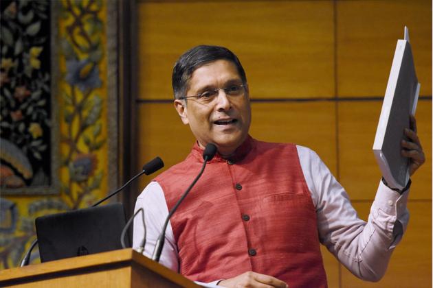 Chief economic adviser Arvind Subramanian addresses a press conference in New Delhi after the Economic Survey 2016-17 was presented in Parliament on Tuesday. (PTI) Chief economic adviser Arvind Subramanian addresses a press conference in New Delhi after the Economic Survey 2016-17 was presented in Parliament on Tuesday. (PTI)