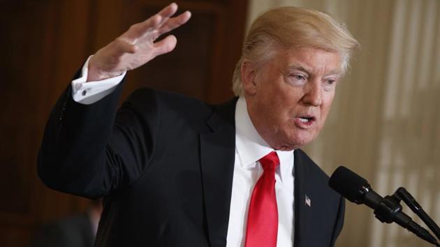 President Donald Trump gestures as he speaks during a news conference in the East Room of the White House, Friday, Jan. 27, 2017, in Washington.(AP File) President Donald Trump gestures as he speaks during a news conference in the East Room of the White House, Friday, Jan. 27, 2017, in Washington.(AP File)
