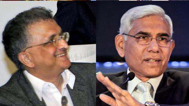 Historian Ramachandra Guha and ex-CAG Vinod Rai are part of a 4 member-committee of administrators appointed by SC to run BCCI.(PTI Photo)