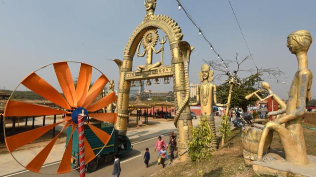 The PHD chamber of commerce and industry is providing visibility to Jharkhand in the mela. (Virendra Singh Gosain/HT PHOTO)