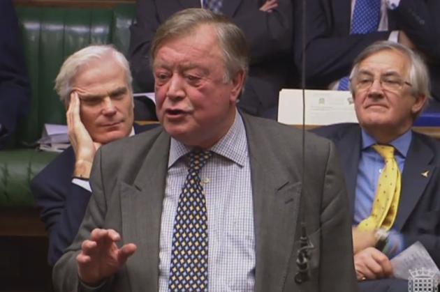 Conservative MP Ken Clarke speaks in parliament during the debate to approve triggering the formal process of leaving the EU. (AFP) Conservative MP Ken Clarke speaks in parliament during the debate to approve triggering the formal process of leaving the EU. (AFP)