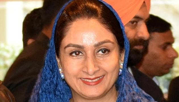 Union minister Harsimart Kaur Badal(HT Photo)