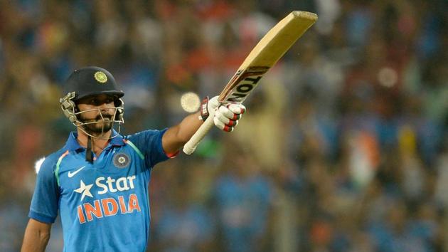 Kedar Jadhav scored a ton and a half-century in the India vs England ODI series.(AFP)