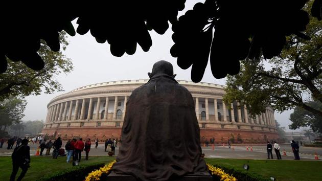 The parliament building in New Delhi where finance minister Arun Jaitley unveiled the 2017 budget on February 1.(AFP Photo)