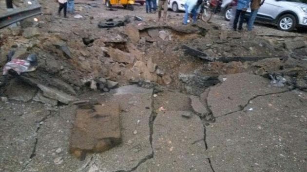 he explosion took place near Mungarbhumi on Sunki ghat, barely one km from Andhra Pradesh border, in the Maoist-affected Koraput district, the officer said. (HT) he explosion took place near Mungarbhumi on Sunki ghat, barely one km from Andhra Pradesh border, in the Maoist-affected Koraput district, the officer said. (HT)