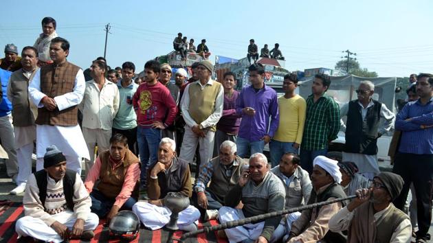 Farmers attending a public meeting in Meerut. (HT Photo) Farmers attending a public meeting in Meerut. (HT Photo)