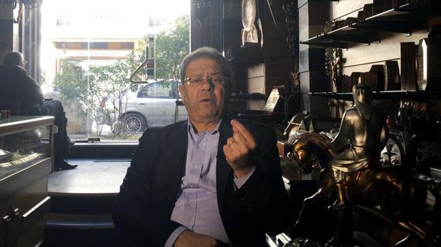 Bassam Abu Assali, who was detained with his family upon arrival in Philadelphia, Pennsylvania, and was forced to board a plane back home to Syria because of US President Trump's executive order, speaks during an interview with The AP at his shop, in Damascus, Syria. (AP Photo) Bassam Abu Assali, who was detained with his family upon arrival in Philadelphia, Pennsylvania, and was forced to board a plane back home to Syria because of US President Trump's executive order, speaks during an interview with The AP at his shop, in Damascus, Syria. (AP Photo)
