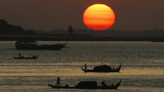 Two Pakistani fishing boats were seized by the BSF off the coast of Gujarat in Sir Creek area on Feb 1. (AP Photo/ Representative image) Two Pakistani fishing boats were seized by the BSF off the coast of Gujarat in Sir Creek area on Feb 1. (AP Photo/ Representative image)
