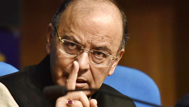 Union minister for finance Arun Jaitley at a post-budget press conference, in New Delhi on February 1. (Sanjeev Verma/HT PHOTO) Union minister for finance Arun Jaitley at a post-budget press conference, in New Delhi on February 1. (Sanjeev Verma/HT PHOTO)