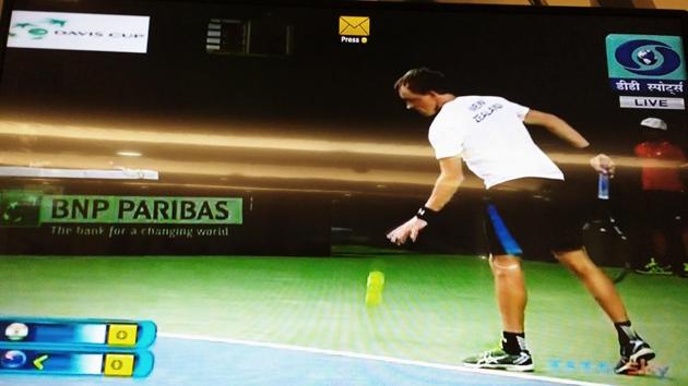 In this day and age where viewers are used to sports coverage by pros like Sony, Star, TEN and Neo, watching Davis Cup on Doordarshan was a throwback to the days of yore. (HT Photo) In this day and age where viewers are used to sports coverage by pros like Sony, Star, TEN and Neo, watching Davis Cup on Doordarshan was a throwback to the days of yore. (HT Photo)
