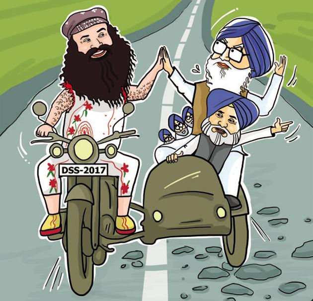 Former Akal Takht jathedar Giani Joginder Singh Vedanti, who had issued ‘hukamnama’ for boycotting the dera in 2007, has said the SAD’s move was a disrespect to the ‘maryada’ of Akal Takht. (Illustration by Daljeet Kaur Sandhu/HT) Former Akal Takht jathedar Giani Joginder Singh Vedanti, who had issued ‘hukamnama’ for boycotting the dera in 2007, has said the SAD’s move was a disrespect to the ‘maryada’ of Akal Takht. (Illustration by Daljeet Kaur Sandhu/HT)