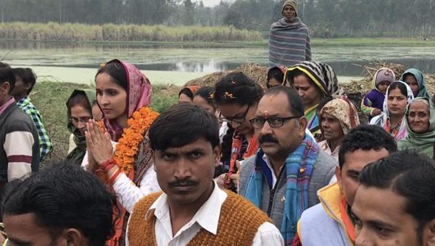 Suchi Chaudhury, the Bharatiya Janta Party’s candidate for Bijnor City.(Aman Sethi/HT Photo)