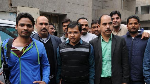 On Thursday, the STF had arrested Anubhav Mittal, 26, the company’s managing director and a computer science graduate, and Shreedhar Prasad, the chief executive officer and an MBA graduate, and Mahesh, the company’s technical head. (Burhaan Kinu/HT PHOTO) On Thursday, the STF had arrested Anubhav Mittal, 26, the company’s managing director and a computer science graduate, and Shreedhar Prasad, the chief executive officer and an MBA graduate, and Mahesh, the company’s technical head. (Burhaan Kinu/HT PHOTO)