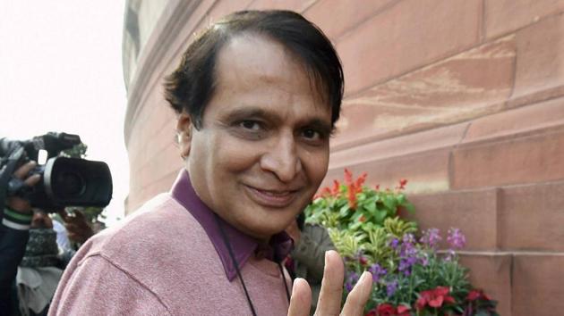 Railway minister Suresh Prabhu arrives at the Parliament house for the budget session in New Delhi. (PTI Photo) Railway minister Suresh Prabhu arrives at the Parliament house for the budget session in New Delhi. (PTI Photo)