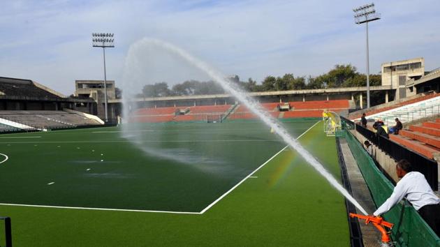 The seventh National men’s hockey championship will be played in Lucknow in April-May. (Image for representation only) (HT Photo) The seventh National men’s hockey championship will be played in Lucknow in April-May. (Image for representation only) (HT Photo)