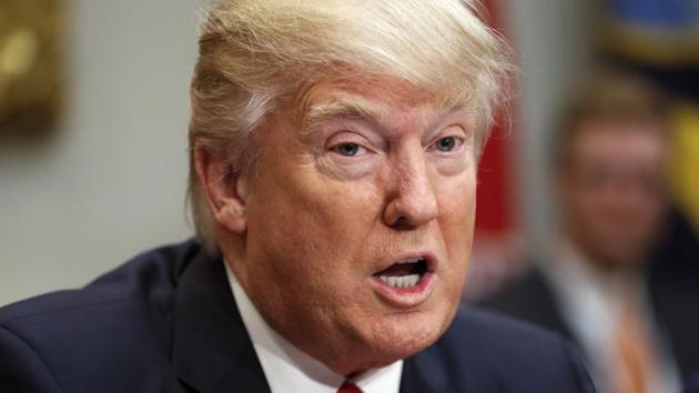 President Donald Trump speaks in the Roosevelt Room of the White House in Washington. (AP Photo) President Donald Trump speaks in the Roosevelt Room of the White House in Washington. (AP Photo)