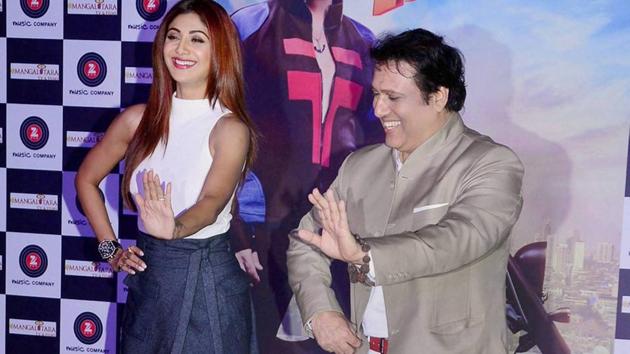 Govinda and Shilpa Shetty during the trailer launch of film Aa Gaya Hero in Mumbai. (PTI) Govinda and Shilpa Shetty during the trailer launch of film Aa Gaya Hero in Mumbai. (PTI)