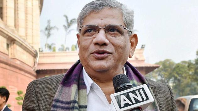 CPI-M leader Sitaram Yechury at the Parliament house in New Delhi. (PTI photo) CPI-M leader Sitaram Yechury at the Parliament house in New Delhi. (PTI photo)