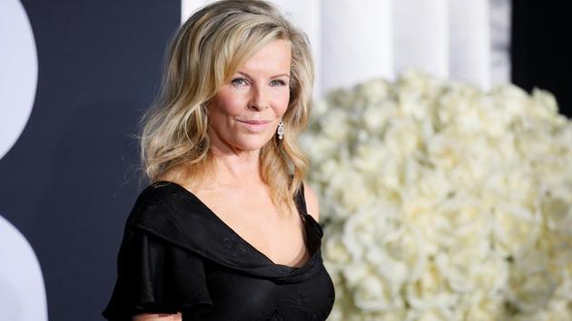 Kim Basinger poses at the premiere of the film Fifty Shades Darker. Basinger plays Christian’s mother in the film. (REUTERS)