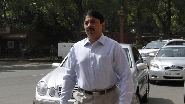 A special court in Delhi discharged on Thursday former telecom minister Dayanidhi Maran, his brother Kalanithi Maran and others in the Aircel-Maxis deal cases. (Arvind Yadav/Hindustan Times) A special court in Delhi discharged on Thursday former telecom minister Dayanidhi Maran, his brother Kalanithi Maran and others in the Aircel-Maxis deal cases. (Arvind Yadav/Hindustan Times)