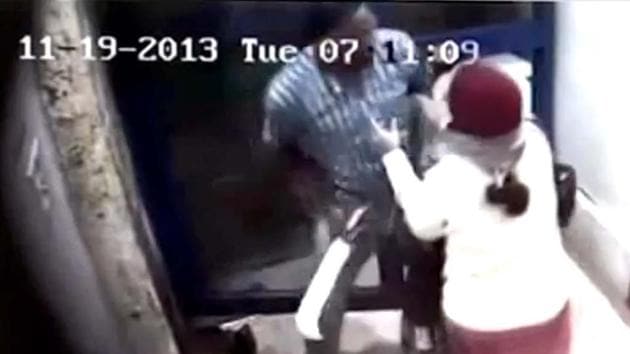 Jyothi Uday was viciously attacked with a machete in a Bengaluru ATM in November 2013. The assailant managed to evade capture despite several police teams looking for him across Karnataka, Andhra Pradesh, Kerala and Tamil Nadu. (Video grab/File Photo) Jyothi Uday was viciously attacked with a machete in a Bengaluru ATM in November 2013. The assailant managed to evade capture despite several police teams looking for him across Karnataka, Andhra Pradesh, Kerala and Tamil Nadu. (Video grab/File Photo)