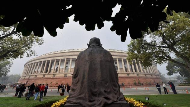 A view of Parliament in New Delhi on the day of Union Budget 2017-18 presentation on Wednesday. (PTI) A view of Parliament in New Delhi on the day of Union Budget 2017-18 presentation on Wednesday. (PTI)