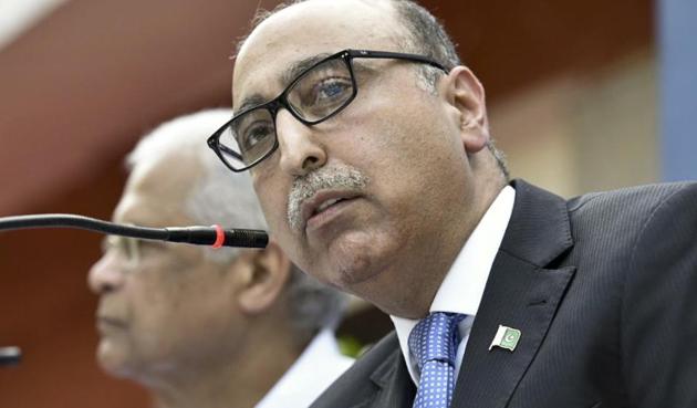 Abdul Basit was selected to be ambassador to the US three years ago but couldn’t be appointed due to technical reasons and was instead posted as high commissioner in New Delhi.(Arvind Yadav/HT) Abdul Basit was selected to be ambassador to the US three years ago but couldn’t be appointed due to technical reasons and was instead posted as high commissioner in New Delhi.(Arvind Yadav/HT)