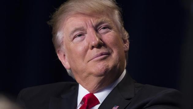 In this Feb. 2, 2017, photo, President Donald Trump listens as he is introduced during the National Prayer Breakfast in Washington. (AP) In this Feb. 2, 2017, photo, President Donald Trump listens as he is introduced during the National Prayer Breakfast in Washington. (AP)