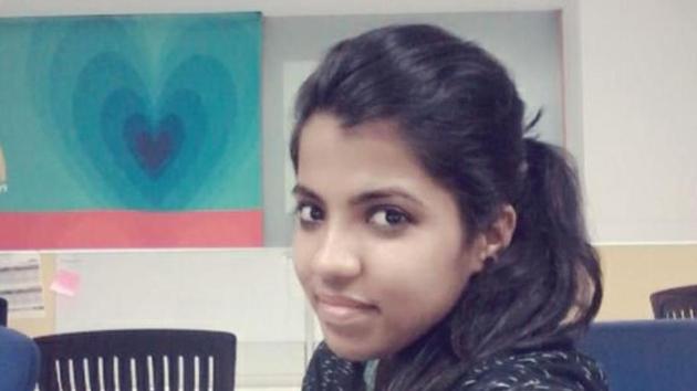 Rasila Raju, an engineer working for Infosys,was found strangled at her work station of Infosys’ facility near Pune on January 29, 2017.(HT Photo)