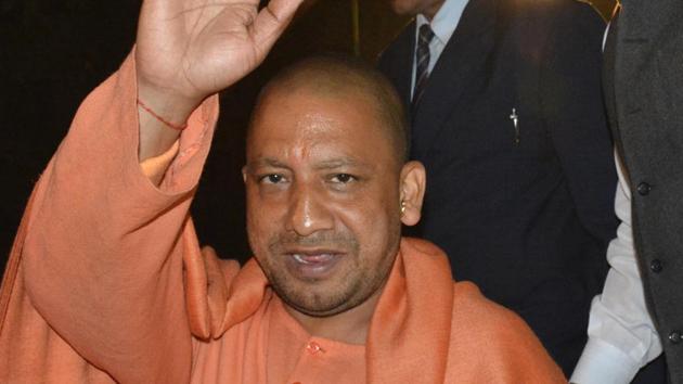Ghaziabad , India - January 30 BJP Campaigner Yogi Adityanath on Monday blasted other political parties of indulging in appeasing minorities and indulging in votebank politics . in Ghaziabad,India, on Monday, January 30, 2016. (Photo by Sakib Ali /Hindustan Times)