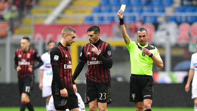 AC Milan were defeated by UC Sampdoria in their Serie A encounter. (AFP) AC Milan were defeated by UC Sampdoria in their Serie A encounter. (AFP)