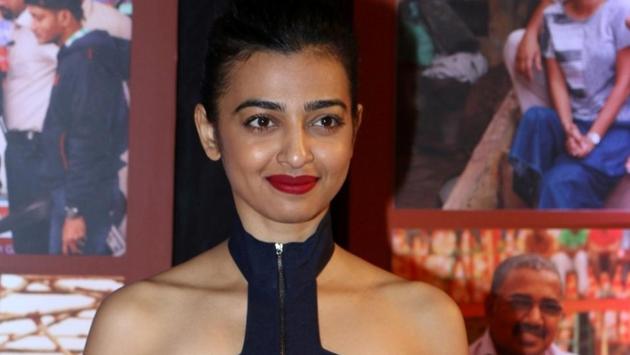 Actor Radhika Apte pictures at the success party of Aamir Khan-starrer film Dangal in Mumbai. (IANS)