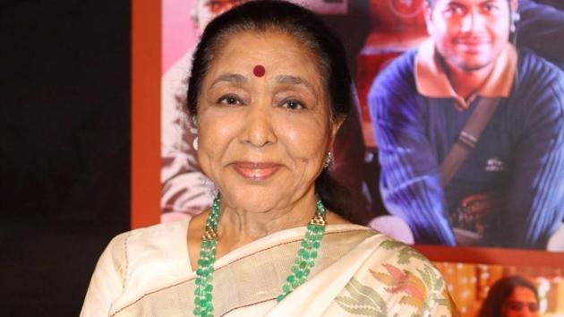 Singer Asha Bhosle arrives for the success party of Dangal. (IANS)