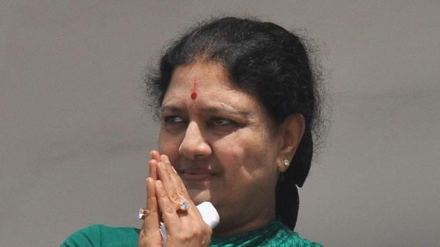 AIADMK general secretary Sasikala.(V Srinivasulu/HT Photo)