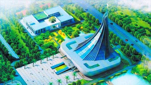 Blueprint of Xingsha Ecological Park, with the Xingsha Church in the middle of the park.: So far the largest Christian theme park in Southern China.(Representational Photo) Blueprint of Xingsha Ecological Park, with the Xingsha Church in the middle of the park.: So far the largest Christian theme park in Southern China.(Representational Photo)