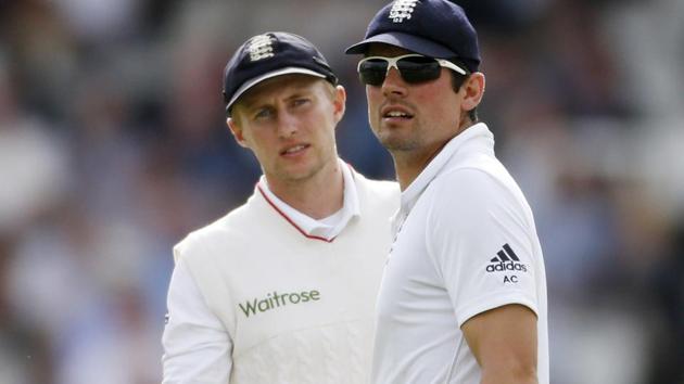 Joe Root’s maturity as deputy to Alastair Cook (right) makes him a strong candidate for England cricket team’s Test captaincy.(REUTERS)