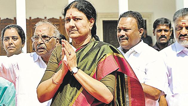 VK Sasikala is the most recognisable face in the AIADMK, with, probably, O Panneerselvam as an exception(AFP)