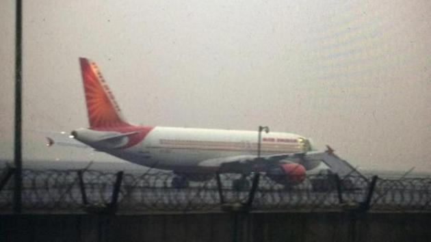 The aircraft has been grounded and Air India is assessing the damage to the plane.(HT File Photo)