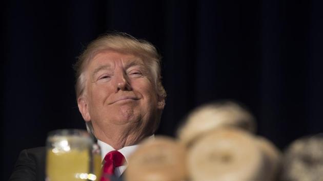 President Donald Trump at the National Prayer Breakfast in Washington, Feb. 2, 2017. (Stephen Crowley/The New York Times) (NYT) President Donald Trump at the National Prayer Breakfast in Washington, Feb. 2, 2017. (Stephen Crowley/The New York Times) (NYT)
