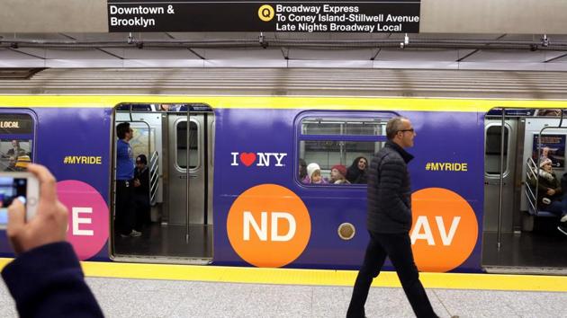 The cleanup happened on a subway train near the Lincoln Center arts complex on Manhattan’s Upper West Side. (AFP File Photo) The cleanup happened on a subway train near the Lincoln Center arts complex on Manhattan’s Upper West Side. (AFP File Photo)