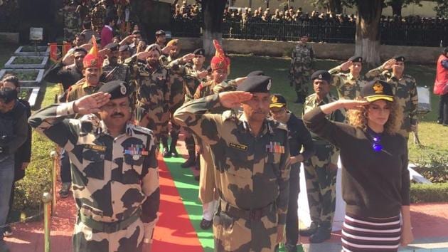 When Kangana shot for Rangoon, she wanted to visit the soldiers who are away from their homes to serve their country for months at end.