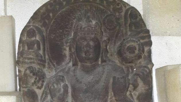 Six large stone sculptures stored in crates were seized from the Byculla godown. These included statues of various Hindu deities, such as Varada Ganesha, Padmapani, Awalokateshwara, Standing Vishnu, Naga and Nagini (HT file photo) Six large stone sculptures stored in crates were seized from the Byculla godown. These included statues of various Hindu deities, such as Varada Ganesha, Padmapani, Awalokateshwara, Standing Vishnu, Naga and Nagini (HT file photo)