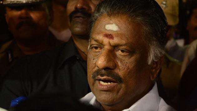 O Panneerselvam has claimed that he was forced to resign as Tamil Nadu chief minister.(HT Photo)