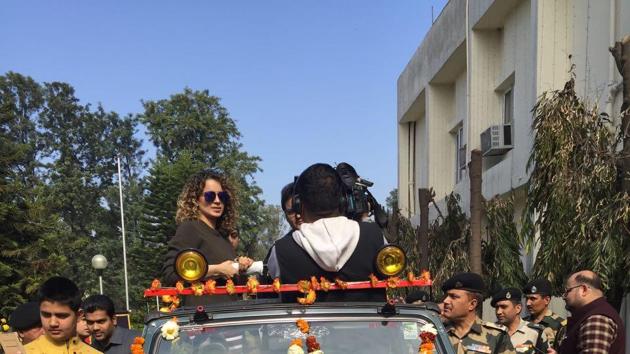 Kangana Ranaut in Jammu. Kangana Ranaut in Jammu.