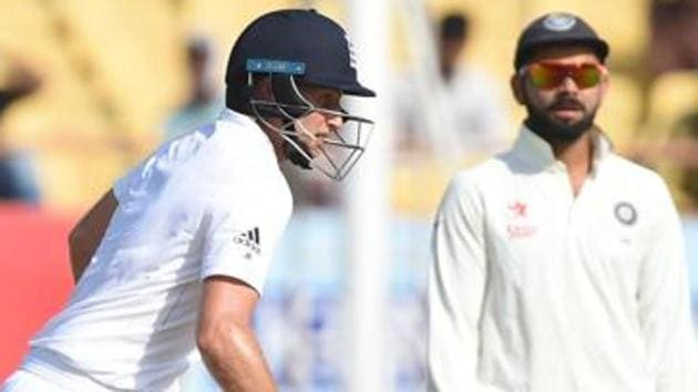 Alastair Cook feels that like Virat Kohli (right), who is in the middle of a purple patch after becoming India cricket team captain, Joe Root too could flourish in his batting if he is appointed the next England cricket team skipper. (AFP) Alastair Cook feels that like Virat Kohli (right), who is in the middle of a purple patch after becoming India cricket team captain, Joe Root too could flourish in his batting if he is appointed the next England cricket team skipper. (AFP)